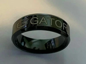 Gators black Titanium Ring, sizes 6-13 - Picture 1 of 1