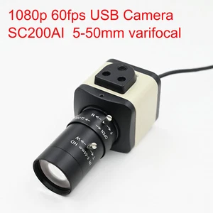 60fps 1080P USB Camera With 5-50mm 2.8-12mm Varifocal CS Lens 1920x1080 Webcam - Afbeelding 1 van 16