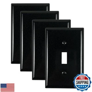 FunKiim Metal Electrical Outlet Covers, light Switch Cover Wall Plates, Mid S - Picture 1 of 5