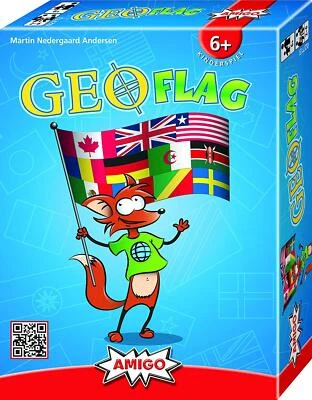 AMIGO SPIELE Amigo - Geoflag - Kartenspiel Flaggen Lernspiel Länder