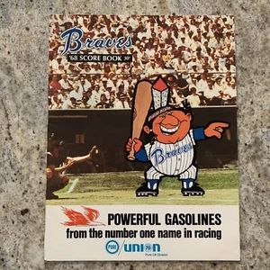 1968 Atlanta Braves ‘68 Score Book Card MLB Hank Aaron HOF - Picture 1 of 12