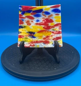 Beautiful Fused Small Art Glass Dish - Picture 1 of 3