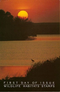 #1921-1924 First Day Ceremony Program 18c Wildlife Habitats - Picture 1 of 1