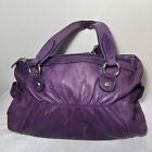 Toisie Genuine Leather Purple Handbag 33cm X 24cm
