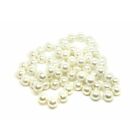 70 Ivory White Glass Pearls - 12mm Round Beads - J12563