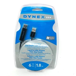 Dynex Windows Vista Easy Transfer 6 feet 1.8m USB Cable - Picture 1 of 2