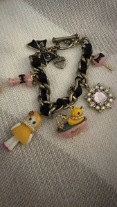 Betsey Johnson Dollhouse Dolly Rubber Ducky Sink Bracelet Rare - Bild 1 von 4