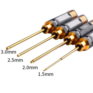 RC Tools 4 pcs hex screw driver set titanium plating hardened 1.5 2.0 2.5 3.0mm - Picture 1 of 9