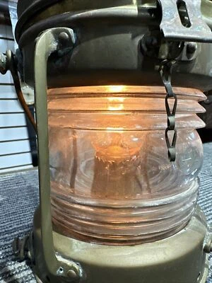Anchor Ship Lantern Beautiful Large Brass Light,Nautical,Ship,Navy, Working - Image 1 of 4