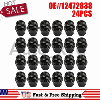 Capas de porca de roda 24x 12472838 9597158 15767268 M27-2.0 hex 22mm para Chevrolet - Imagem 1 de 4