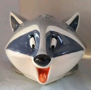 Vtg 1995 Treasure Craft Disney Pocahontas Raccoon Meeko Cookie Jar HEAD ONLY - Picture 1 of 10