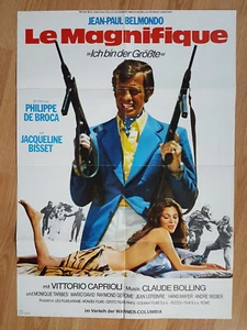  JEAN - PAUL BELMONDO Le Magnifique German 1-sheet poster  '73 JACQUELINE BISSET - Picture 1 of 1