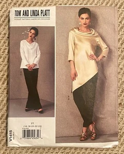 Vogue Pattern V1415 Tom Linda Platt Tunic Pants Sizes 16 18 20 22 24 UNCUT - Picture 1 of 3