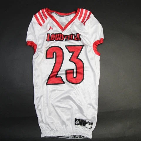 Louisville Cardinals adidas Practice Jersey - Football Men's White/Red New Cover