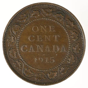 Canadá 1915 1 centavo KM#21 - Imagen 1 de 2