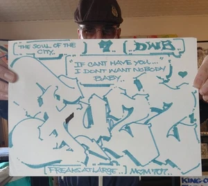 FUZZ ONE Marker on paper 23x31,5cm  daté 2022, signé SEEN/DUSTER/NOC/SONIC/TAKI - Picture 1 of 5