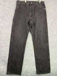 Pantalones de mezclilla negros de corte regular Wrangler de colección 34x34 estilo vaquero - Imagen 1 de 8
