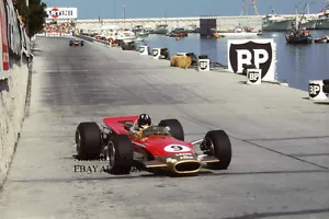Lotus Formula One & Graham Hill – Grand Prix of Monaco 1968 racing photo photo - Picture 1 of 1