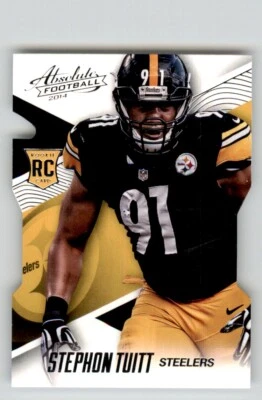 2014 Panini Absolute Die-Cut Rookie Stephon Tuitt Pittsburgh Steelers #132 - Image 1 of 2