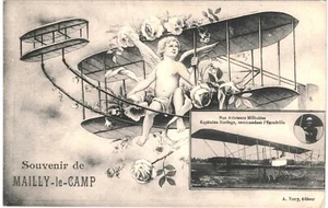 CPA Carte postale France Mailly-le-Camp Souvenir aéroplane VM90527ok - Picture 1 of 2