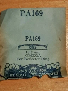 18.7 mm Omega Watch Crystal PA169 - Picture 1 of 1