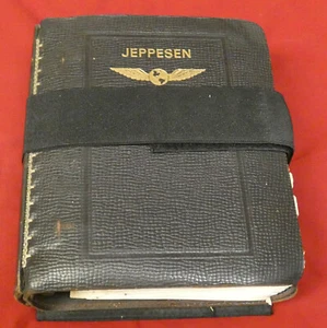 Vintage Jeppesen Airway 1973-1976 Manual Full w/ Clip Board & Canvas Holder - Picture 1 of 6
