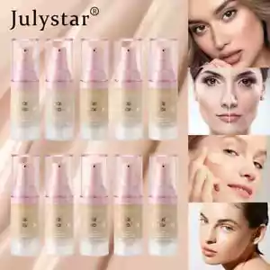 2 in 1 Foundation Concealer Full Coverage Fast Base Brighten Long-lasting Shades - Picture 1 of 19