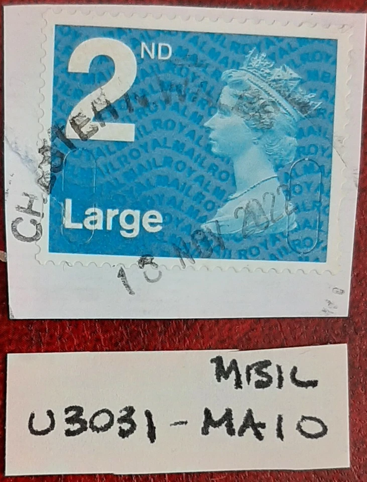 (GB-U34) GB 2010 Machins Estampillas U3031 MA10 MBIL PMK interesante en papel Cat. £24 Foto 1 de 1