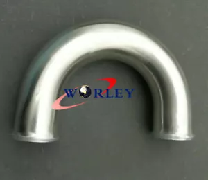 3" inch 76mm 180 Degree Aluminum Turbo Intercooler Pipe Piping Tubing L= 600mm - Picture 1 of 6