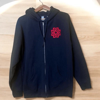 Independent Trading Co. Black Hoodie With Graphic On Front Chest & Back Sz L - Image 1 of 4