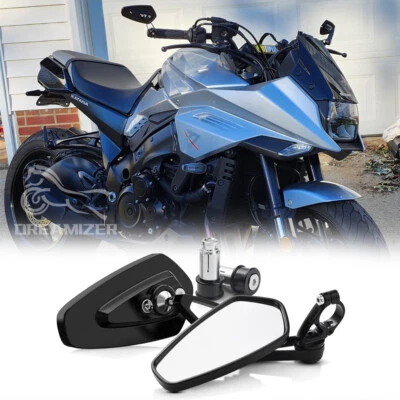Espejos retrovisores laterales manillar moto 7/8"" para Suzuki GSXR 1000 750 600 Foto 1 de 4