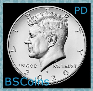 2020 P & D BU Kennedy halbe Dollar - ZWEI Münzsätze - auf Lager - KOSTENLOSER Versand HEUTE!! - Bild 1 von 4