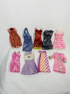 LOT OF 9 VTG BARBIE DOLL DRESSES - Picture 1 of 4