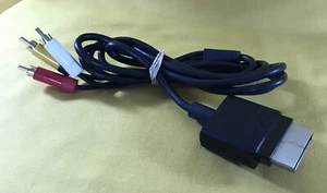 Cable de audio y video AV compuesto original oficial OEM Microsoft XBOX 360 - Imagen 1 de 2