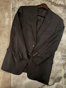 Y2K Burberry London Suit Black Luxury Premium Jacket (41R) - Picture 1 of 9