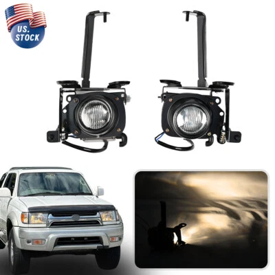 Pair For Toyota 4Runner 1999-2002 LH+RH Fog Light w/ Bulbs TO2592110 TO2593110 - Image 1 of 4