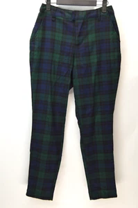 Hot Topic Robert Tartan Plaid Chino Pants Womens M High Rise Skinny Punk - Picture 1 of 12