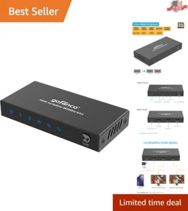 High-Performance 8K HDMI Splitter - 2-Port Support for HDCP & Multi-Resolution - Picture 1 of 11