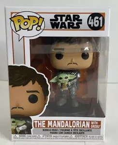 Funko Pop nuovo! #461 Star Wars: Mandalorian con testa di Bobble bambino Grogu Mando - Foto 1 di 6