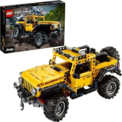 LEGO Technic Jeep Wrangler 4x4 Toy Car Model Building Kit, (42122) - Image 1 of 4