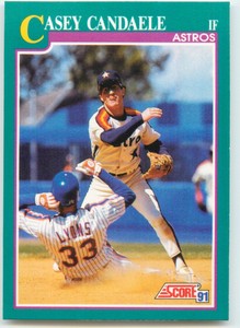 1991 Score #577 Casey Candaele  Houston Astros