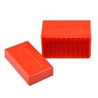 Red Plastic Storage Box Case Holds 10x Certified For PCGS,NGC Slabs Coin Holder