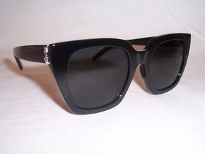 NUEVAS GAFAS DE SOL SAINT LAURENT SL M 143/F 001 NEGRAS/NEGRAS 52 MM AUTÉNTICAS 143 - Imagen 1 de 7