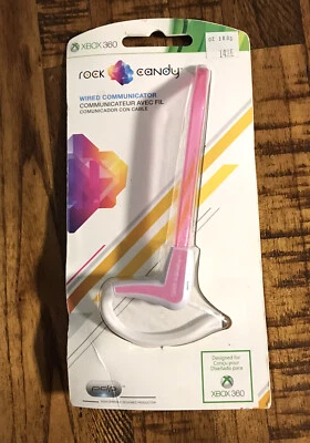  XBox 360 Rock Candy Communicator Wired Headset- Pink PDP 037-007 New - Image 1 of 4
