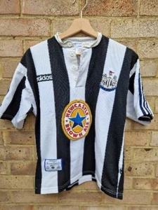 Adidas Newcastle United Home Shirt 1995/97, Size S Brown Ale - Picture 1 of 13