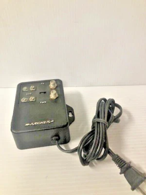 Radio Shack Archer Antenna Signal Amplifier power supply UHF/VHF/FM 15-1124 - Image 1 of 3