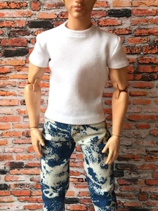BQ-VITAL – Short Sleeve T-Shirt for 12" 1/6 Scale Ken Dolls – Multiple Colors - Picture 1 of 28