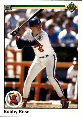 1990 Upper Deck #77 Bobby Rose California Angels Rookie - Image 1 of 2