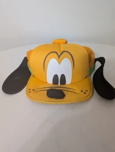 Disney Parks, Pluto Gesicht mit Ohren Mütze, Erwachsene Snapback, Trucker Netz Mütze - Bild 1 von 6