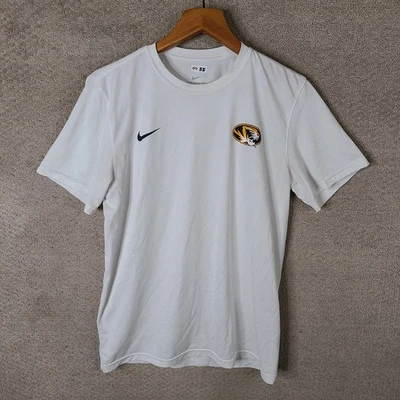 Nike Missouri Tigers Shirt Mens M White Dri Fit NCAA Sean East 55 Player Worn - Image 1 of 4